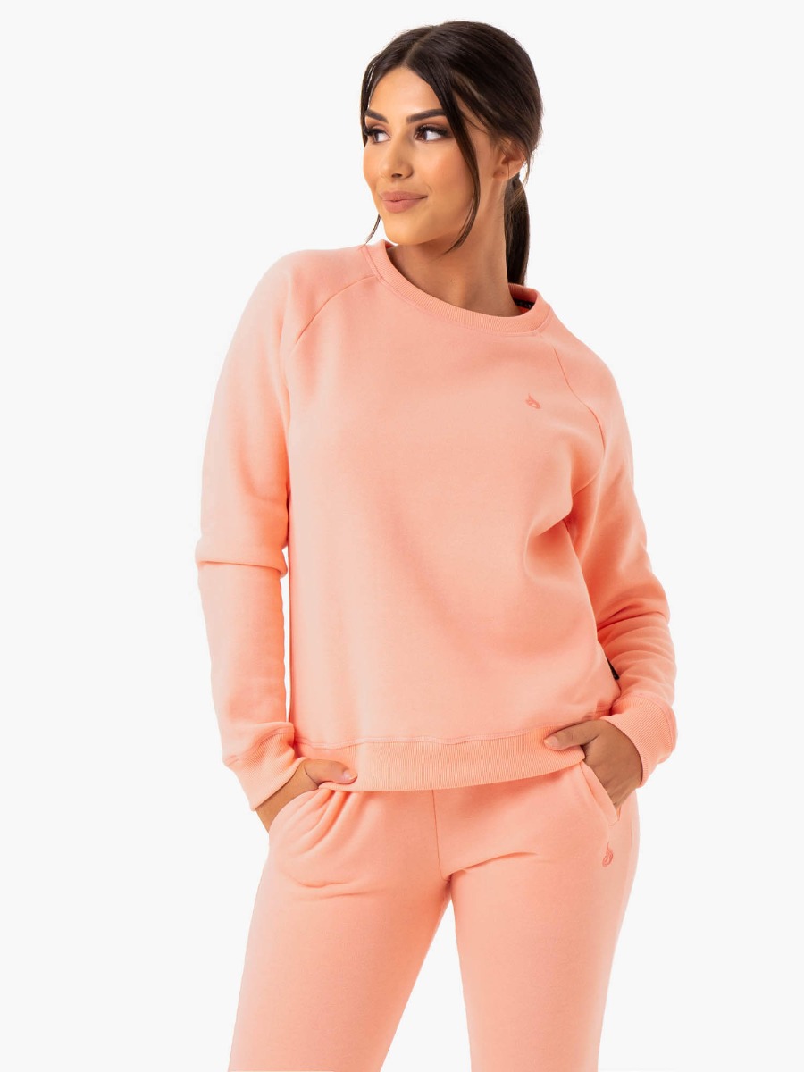Maglione da donna Adapt Boyfriend Peach - Ryderwear