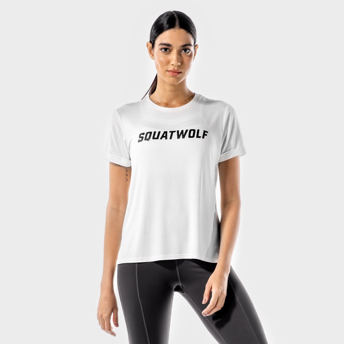 T-Shirt da Donna Iconic White - SQUATWOLF