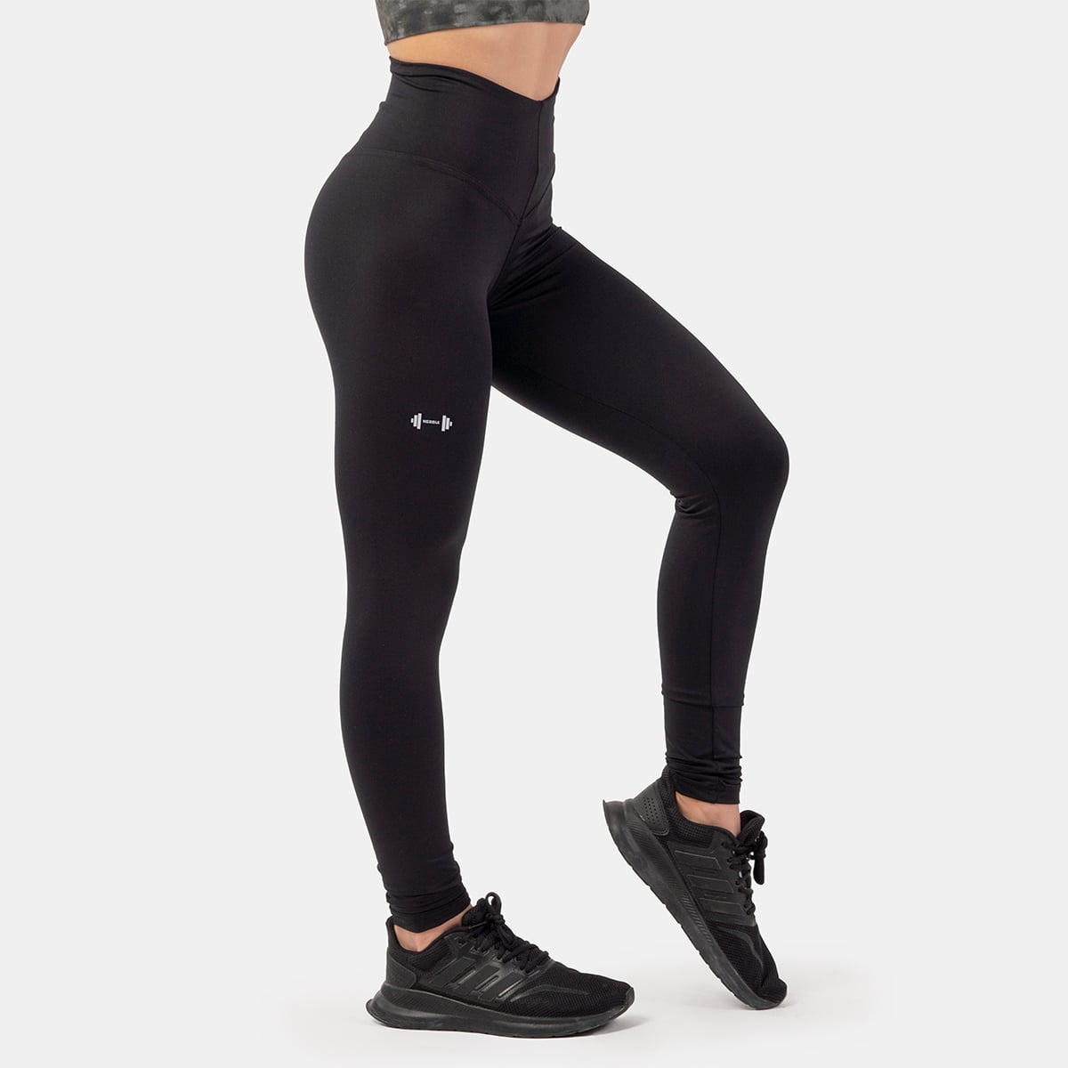 Leggins classico a vita alta da donna Performance Black - NEBBIA