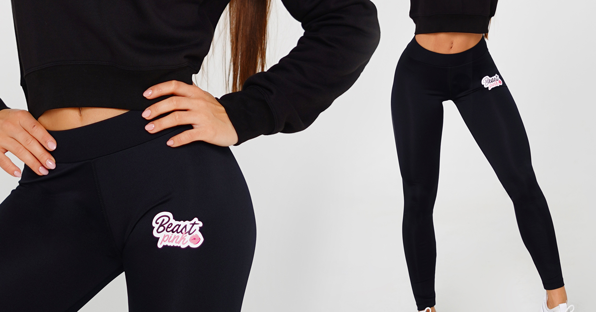 Leggings da Donna Black - BeastPink