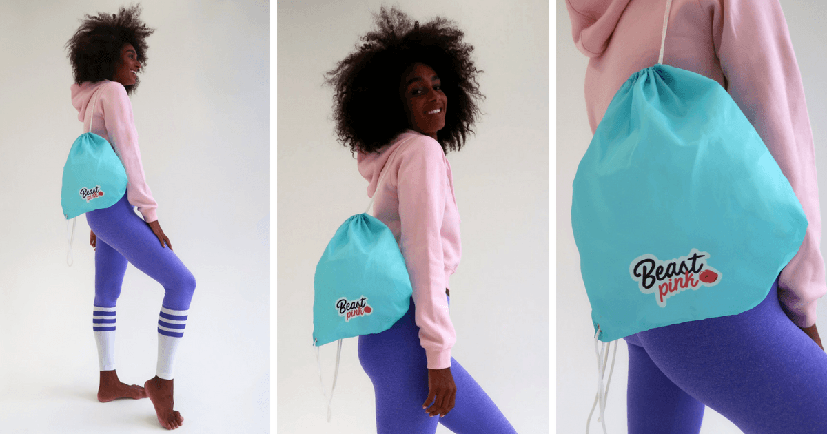 String Bag Turquoise - BeastPink