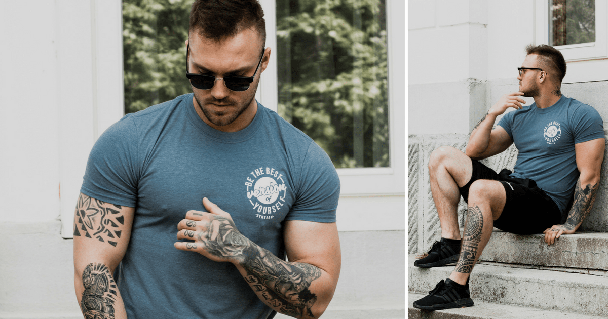 The Best Version Indigo White - GymBeam