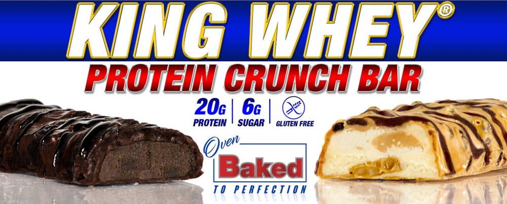 King Whey Protein Crunch Bar 57 g ronnie coleman